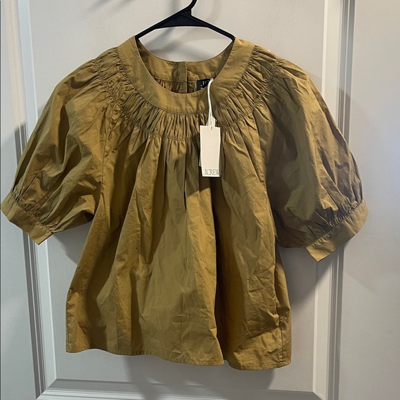 J. Crew Tops - J. Crew Mustard Blouse 💯Cotton